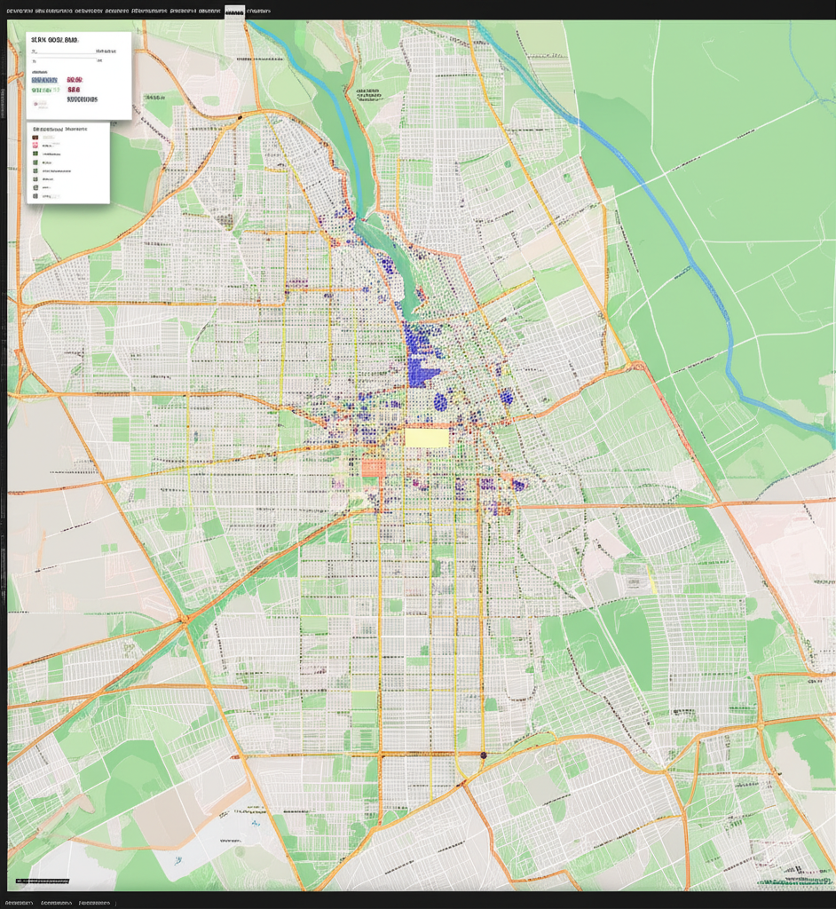 Mapa de San José, Costa Rica